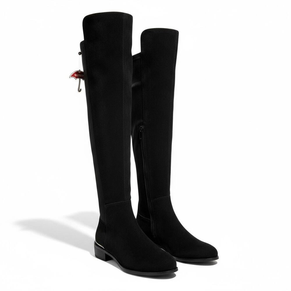 Blondo Valina Boot NWT Over The Knee Waterproof Black Suede Size 7.5